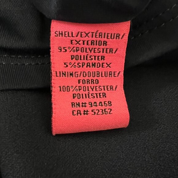 Betsey Johnson Womens Plus Stretch Crepe Dress Navy Blue Ruffle Hem size 14W - Picture 13 of 15